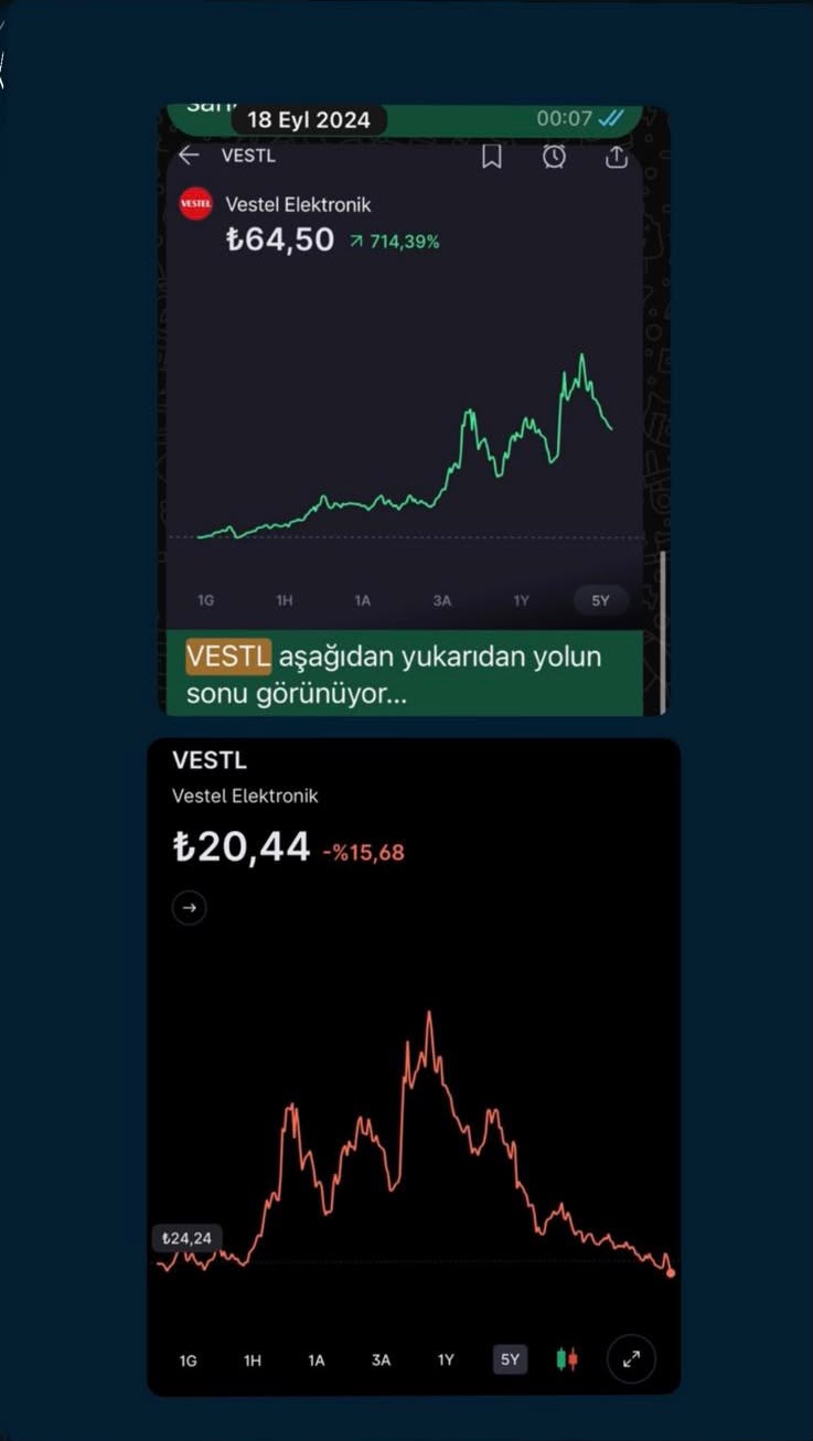 Vestel Elektronik — Geçmiş piyasa değerlendirmesi; 18 Eylül 2024